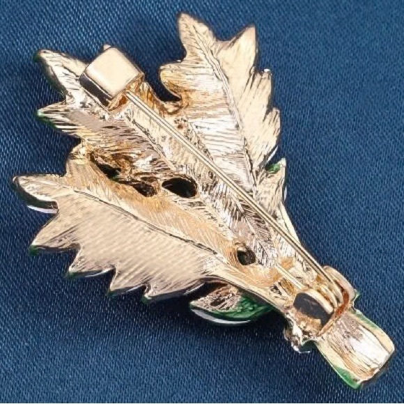 Lavender Brooch Lavender Pin Rhinestone Lavender Brooch - Picture 6 of 6